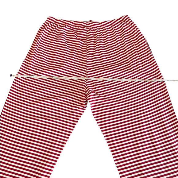 The Cat’s Pajamas Classic Red and White Striped Women's Pajama Set Size Large - Picture 10 of 12